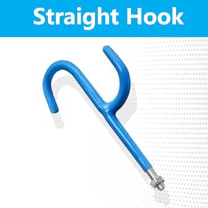 Straight Hook accessory for Disc Golf Retriever Pole – 16ft Telescopic with Hooks